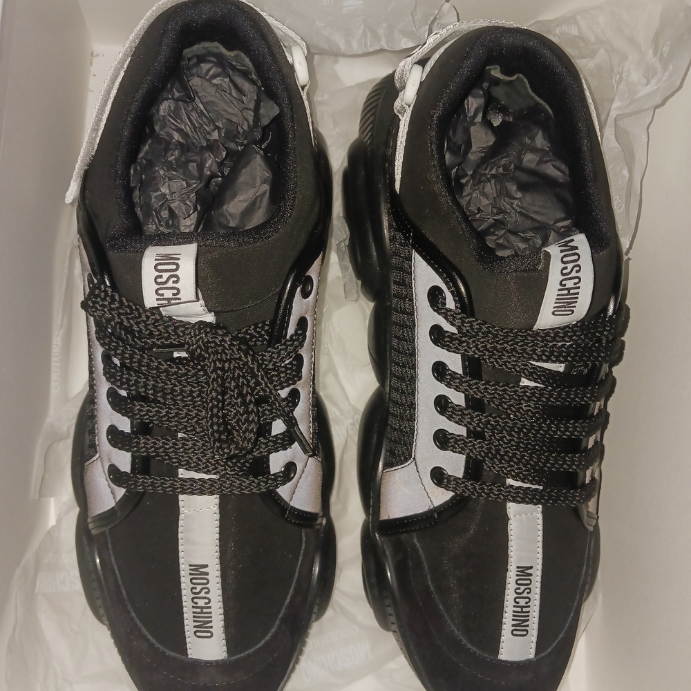 Moschino Black and White Sneakers